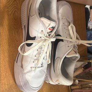 Nike White and Black Athletic Shoes